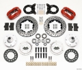 Picture of Wilwood Forged Dynalite Front Kit 11-00in Dril Red 1965-1969 Mustang Disc & Drum Spindle