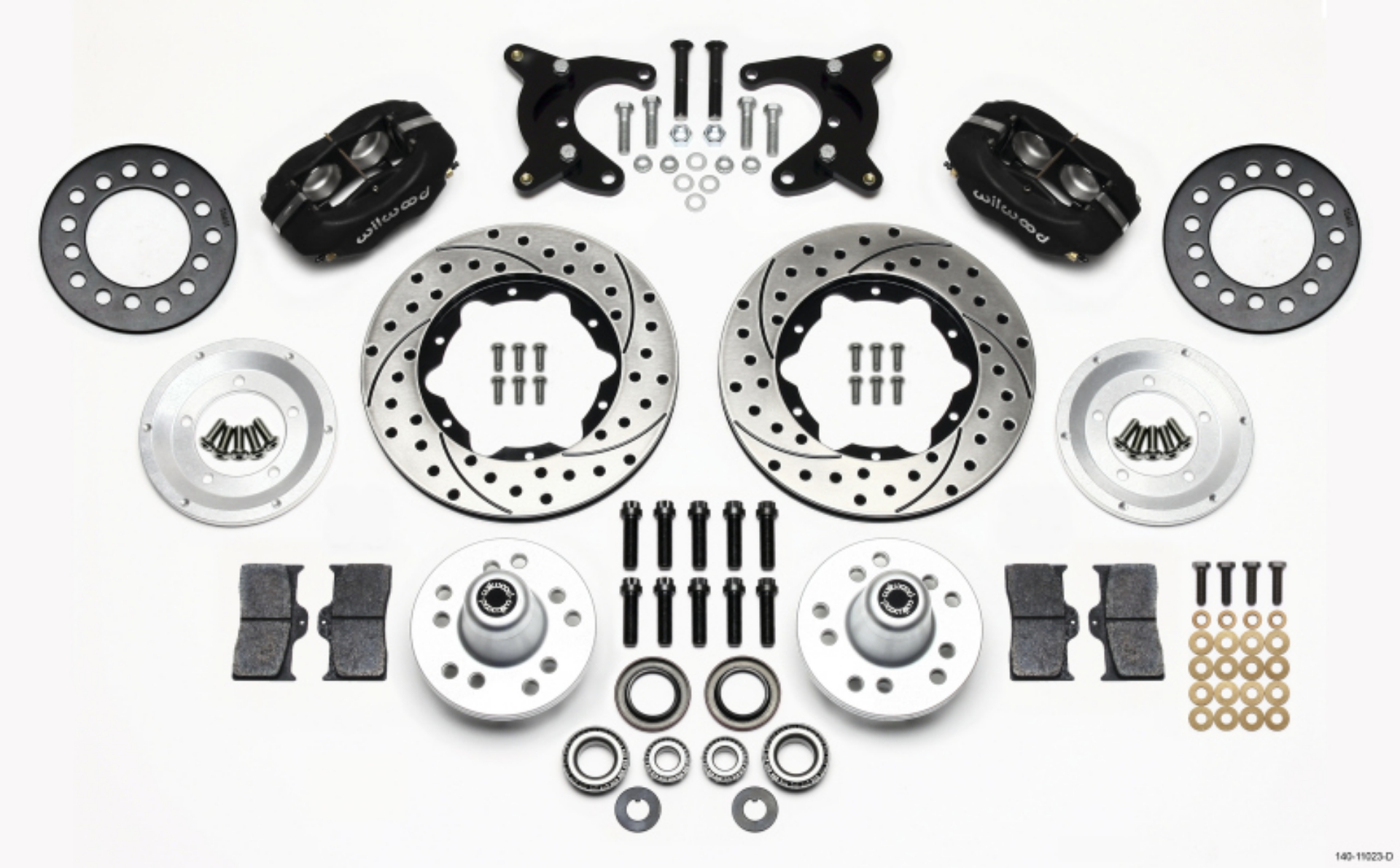 Picture of Wilwood Forged Dynalite Front Kit 11-00in Drilled 65-72 CDP A Body - 10in Drum