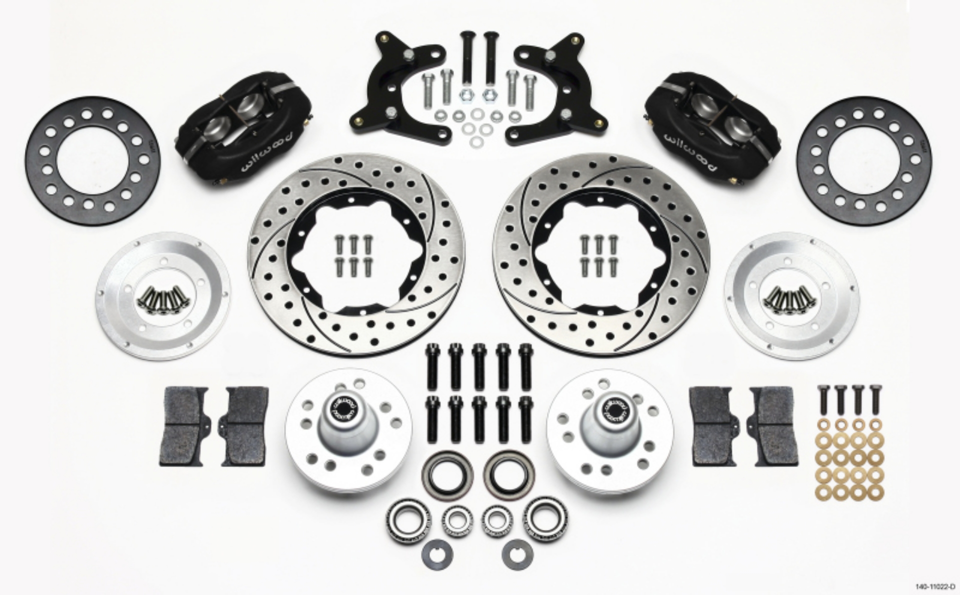 Picture of Wilwood Forged Dynalite Front Kit 11-00in Drilled 62-72 CDP A Body - 9in Drum