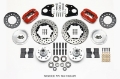 Picture of Wilwood Forged Dynalite Front Kit 11-00in Drilled Red 62-72 CDP B & E Body-Drum