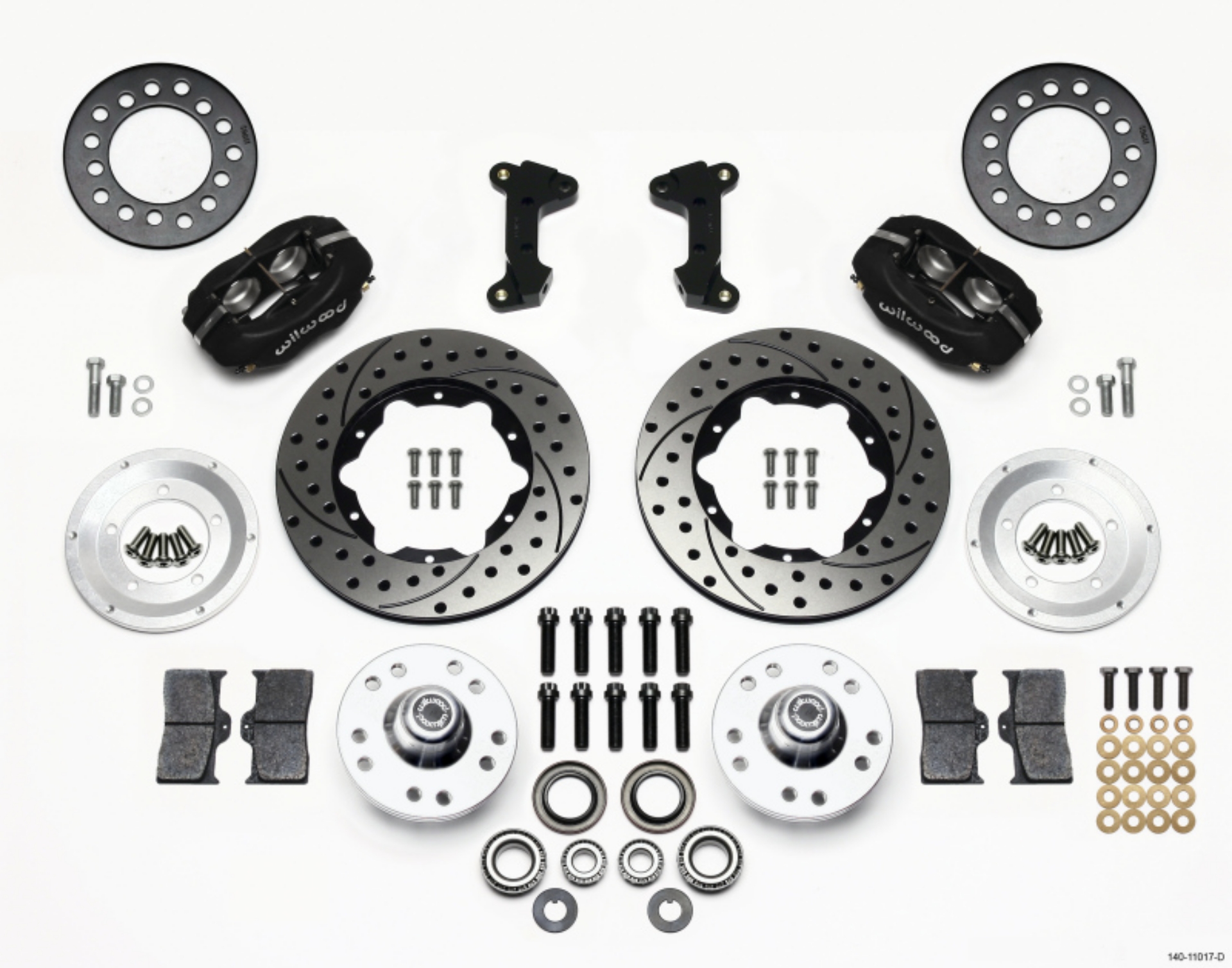Picture of Wilwood Forged Dynalite Front Kit 11-00in Drilled 74-80 Pinto-Mustang II Disc Spindle only