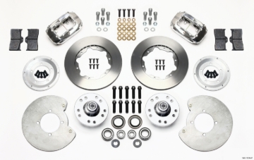Picture of Wilwood Forged Dynalite Front Kit 11-00in Polished 37-48 Ford Psgr- 360 Plate Mount