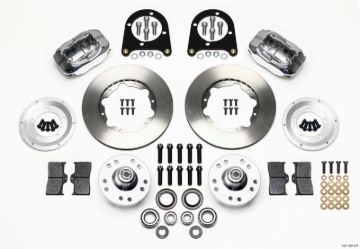 Picture of Wilwood Forged Dynalite Front Kit 11-00in Polished 37-48 Ford Psgr- Car Spindle