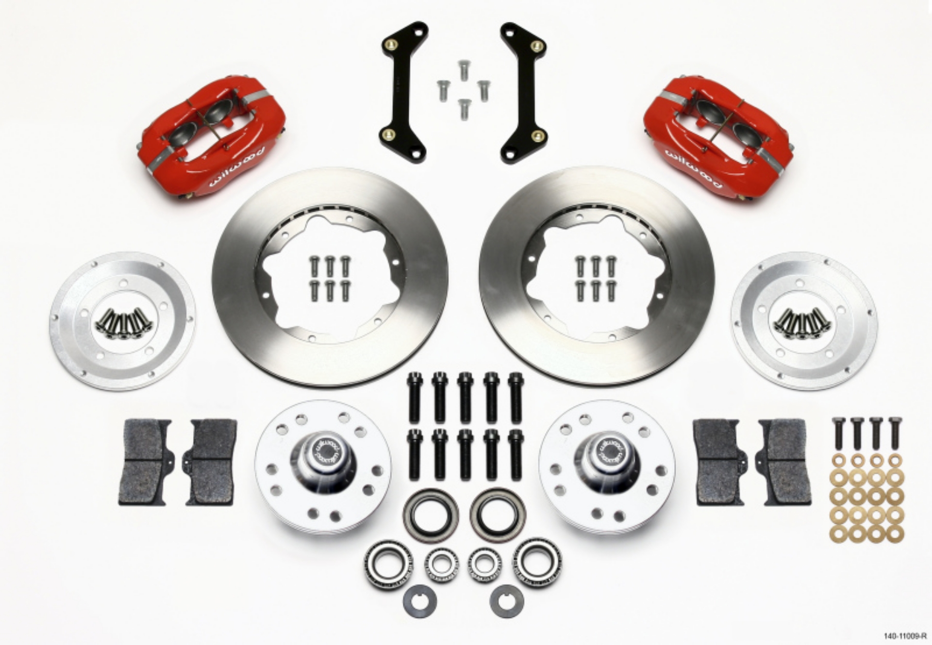 Picture of Wilwood Forged Dynalite Front Kit 11-00in Red 79-87 GM G Body