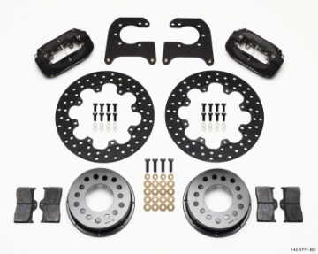 Picture of Wilwood Forged Dynalite Rear Drag Kit Drilled Rotor Chevy 12 Bolt-Spec 3-15in Brng