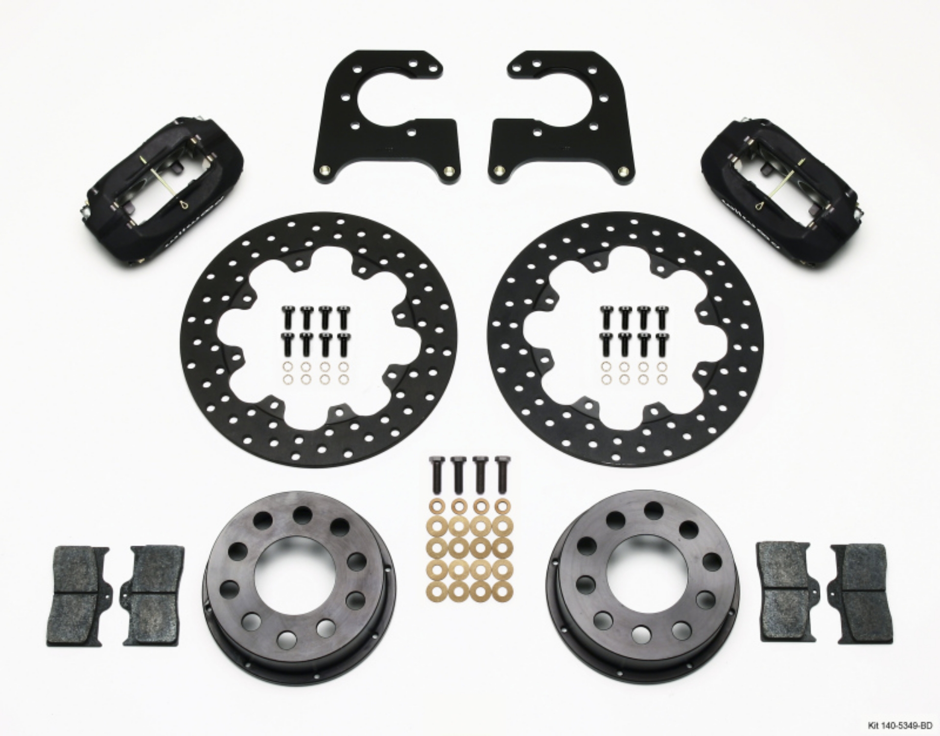 Picture of Wilwood Forged Dynalite Rear Drag Kit Drilled Rotor 58-64 Olds-Pont -690in Studs