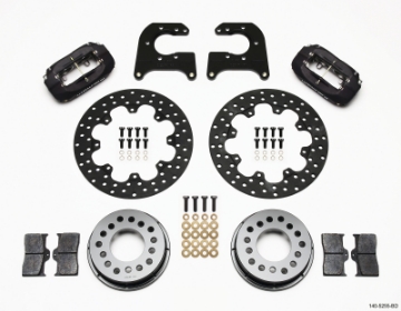Picture of Wilwood Forged Dynalite Rear Drag Kit Drilled Rotor Mopar-Dana 2-36in Off w-Snap Ring Brng
