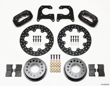 Picture of Wilwood Forged Dynalite Rear Drag Kit Drilled Rotor M-W - Lamb Ends 1-2in Studs