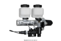 Picture of Wilwood Tandem Remote M-C Kit w L-H Brkt & Prop Valve - 1 1-8in Bore Ball Burnished