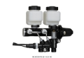 Picture of Wilwood Tandem Remote M-C Kit w L-H Brkt & Prop Valve - 1in Bore Black