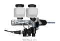 Picture of Wilwood Tandem Remote M-C Kit w L-H Brkt & Prop Valve - 15-16in Bore Ball Burnished-W-Pushrod
