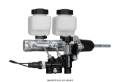 Picture of Wilwood Tandem Remote M-C Kit w L-H Brkt & Prop Valve - 7-8in Bore Ball Burnished-W-Pushrod