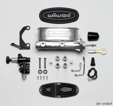Picture of Wilwood HV Tandem M-C Kit w L-H Bracket & Prop Valve - 15-16in Bore Ball Burn--W-Push
