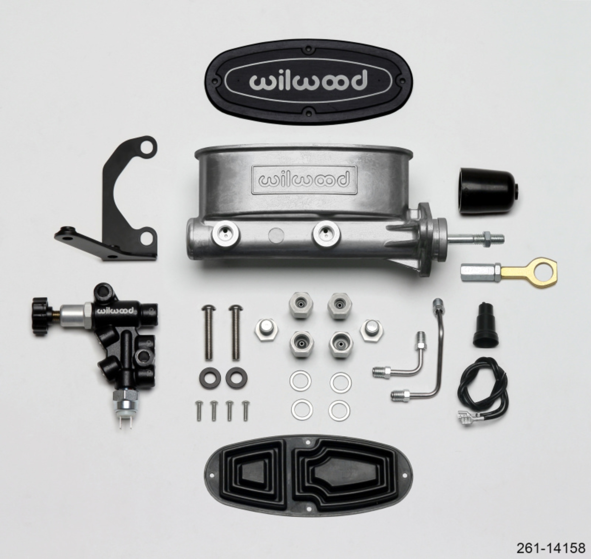 Picture of Wilwood HV Tandem M-C Kit w L-H Bracket & Prop Valve - 15-16in Bore-W-Pushrod - Early Mustang