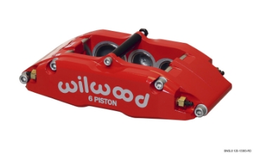 Picture of Wilwood Caliper-BNSL6-LH-Red 1-62-1-12-1-12in Pistons 1-10in Disc