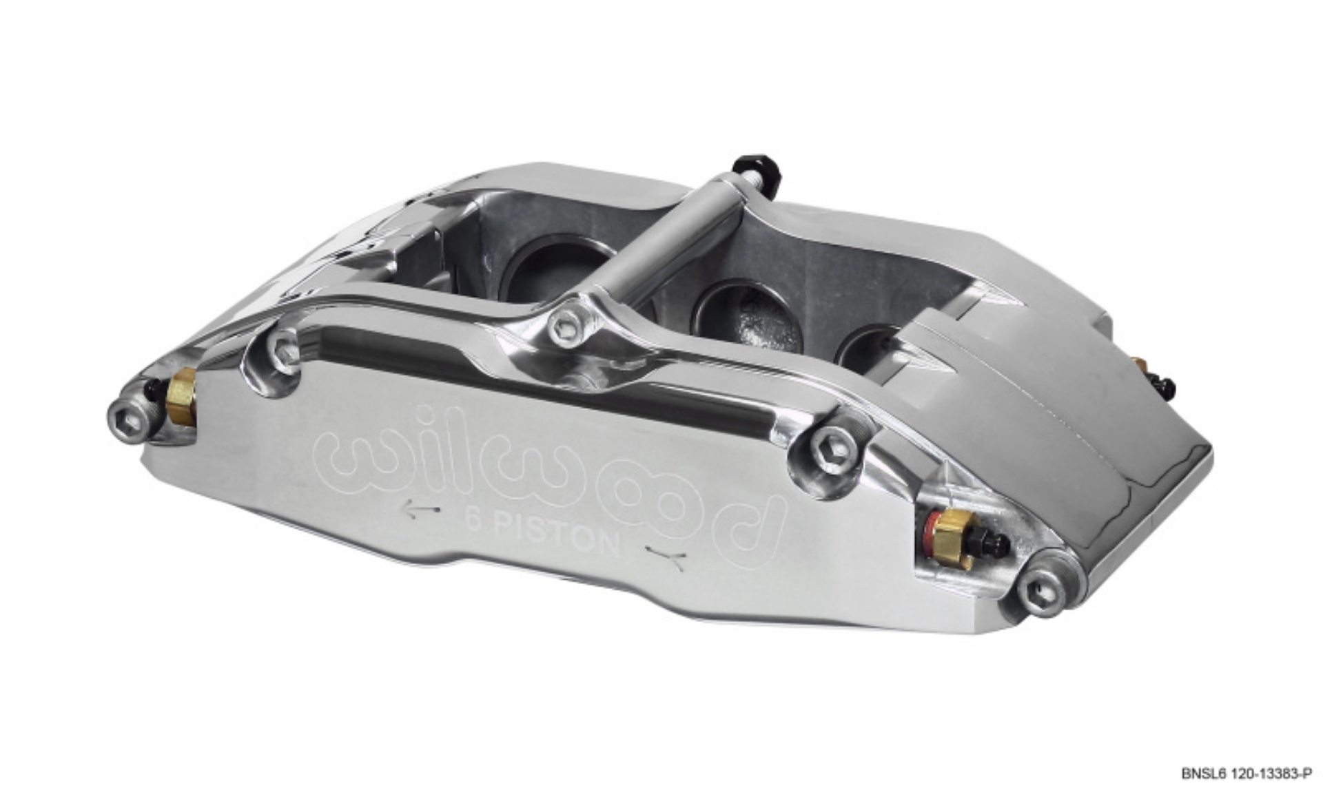 Picture of Wilwood Caliper-BNSL6-RH-Polished 1-62-1-12-1-12in Pistons 1-10in Disc