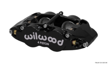 Picture of Wilwood Caliper-Narrow Superlite 4R - Black 1-75-1-75in Pistons 1-25in Disc