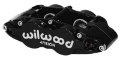 Picture of Wilwood Caliper-Narrow Superlite 4R - Black 1-12-1-12in Pistons 0-81in Disc