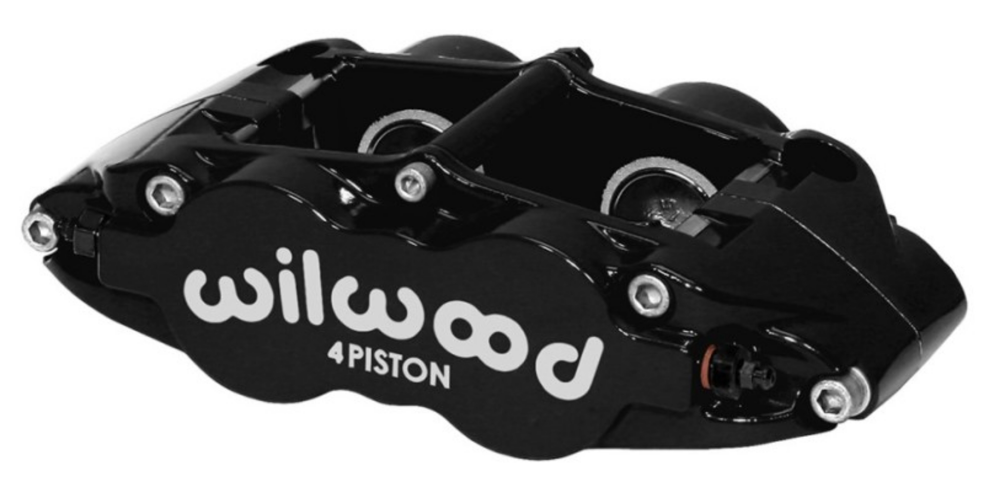 Picture of Wilwood Caliper-Narrow Superlite 4R - Black 1-12-1-12in Pistons 0-81in Disc