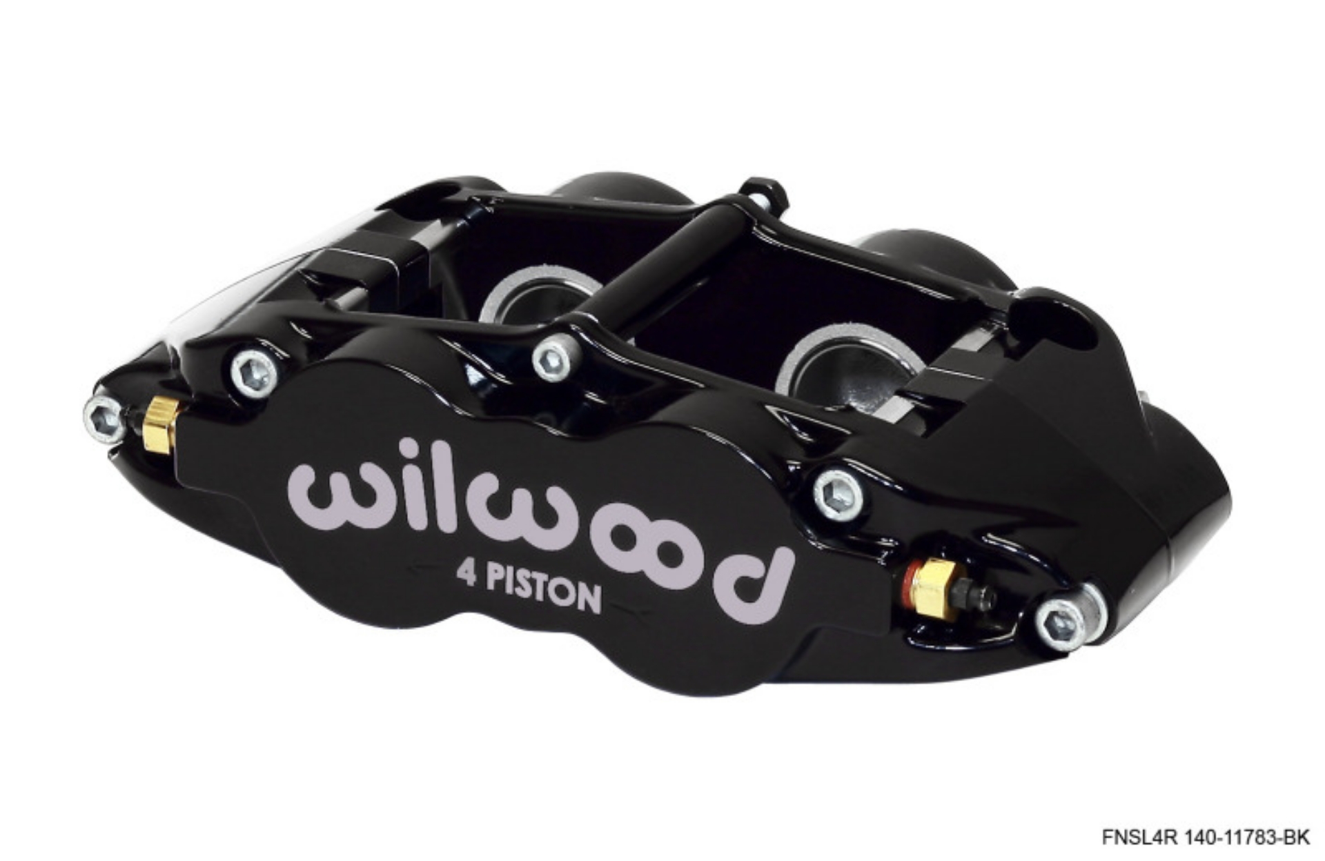 Picture of Wilwood Caliper-Narrow Superlite 4R - Black 1-25-1-25in Pistons 1-10in Disc