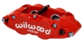 Picture of Wilwood Caliper-Narrow Superlite 4R - Red 1-12-1-12in Pistons 1-10in Disc