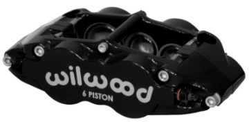 Picture of Wilwood Caliper-Narrow Superlite 6R-LH - Black 1-62-1-12-1-12in Pistons 1-10in Disc