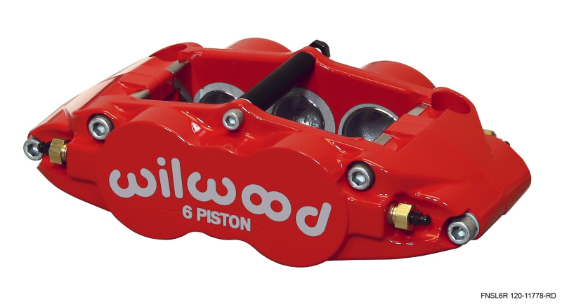 Picture of Wilwood Caliper-Narrow Superlite 6R-RH - Red 1-62-1-12-1-12in Pistons 1-25in Disc