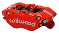 Picture of Wilwood Caliper-Dynapro Dust-Boot 5-25in Mount - Red 1-75in Pistons 1-00in Disc