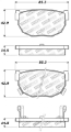 Picture of StopTech Performance 89-98 240SX Rear Brake Pads