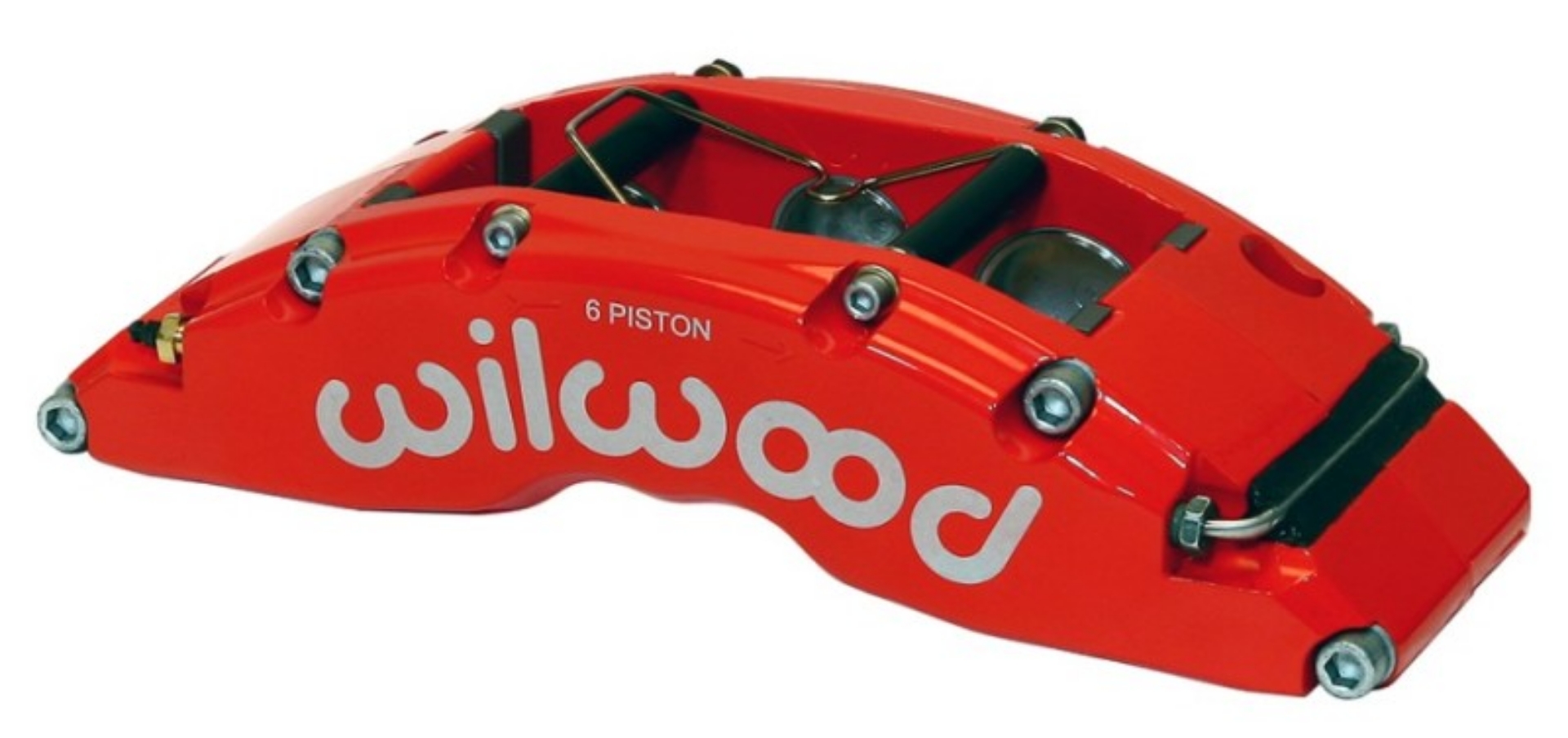 Picture of Wilwood Caliper-TC6R-Red 1-88-1-62-1-62in Pistons 1-38in Disc