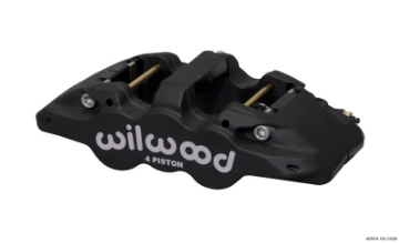 Picture of Wilwood Caliper-Aero4 - Black Anodize 1-12-1-12in Pistons 1-25in Disc