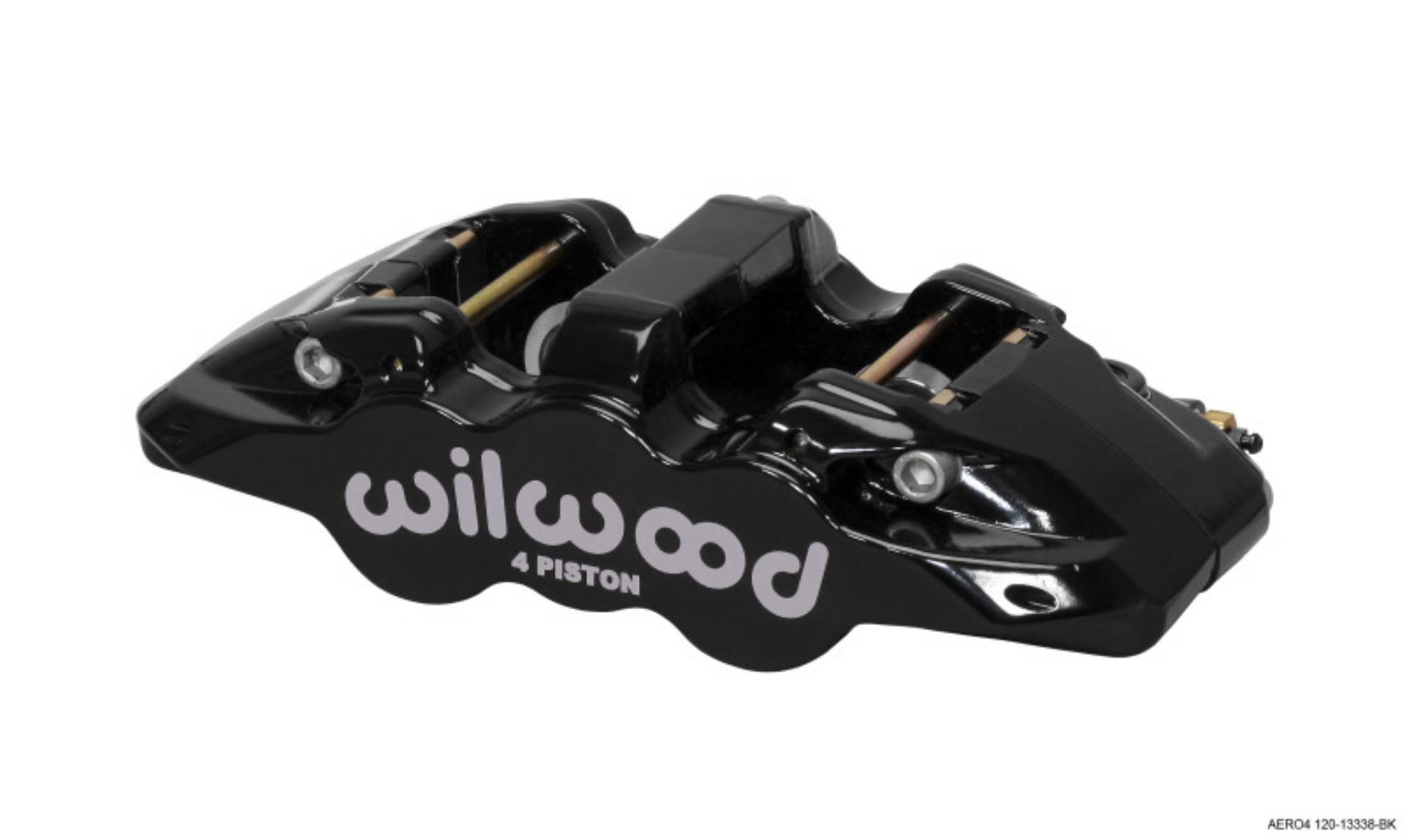 Picture of Wilwood Caliper-Aero4 - Black 1-12-1-12in Pistons 1-10in Disc