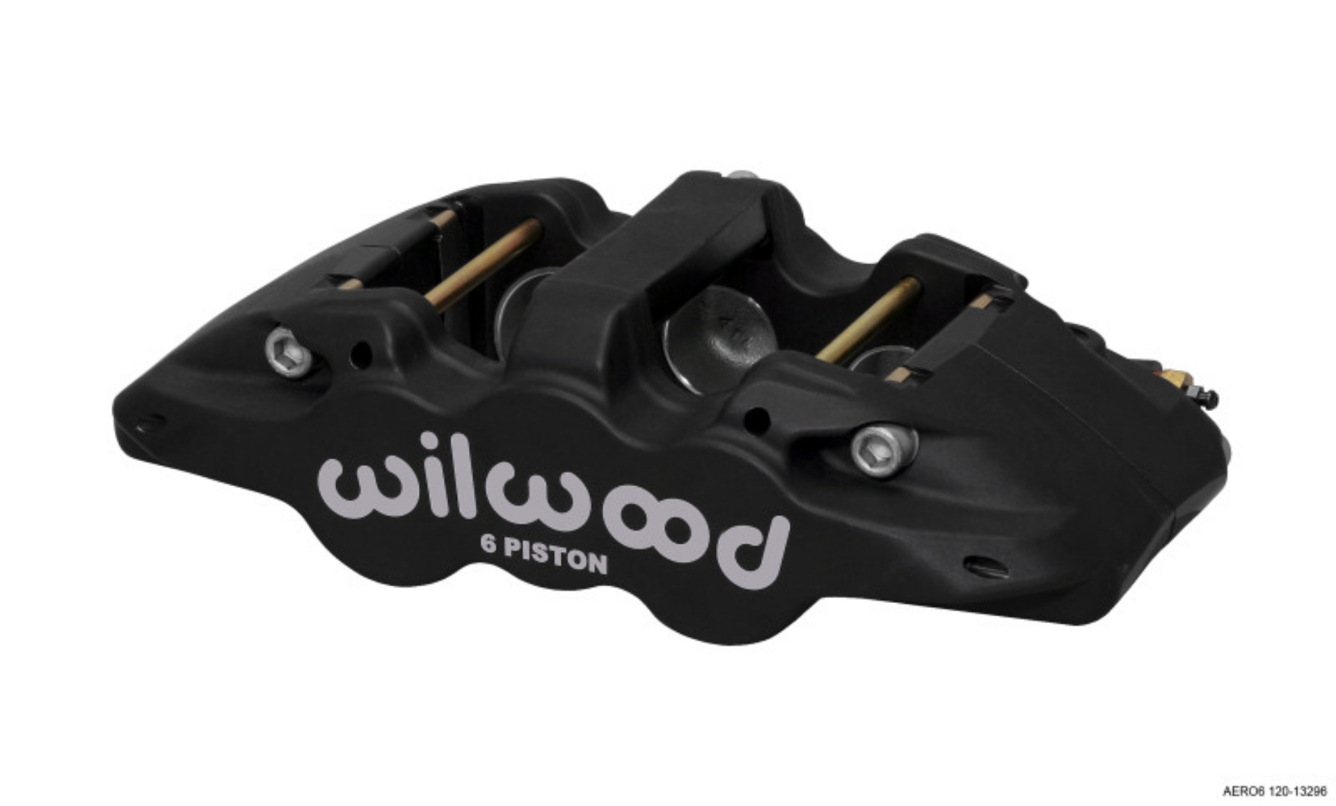 Picture of Wilwood Caliper-Aero6-L-H - Black Anodize 1-75-1-38-1-38in Pistons 1-25in Disc