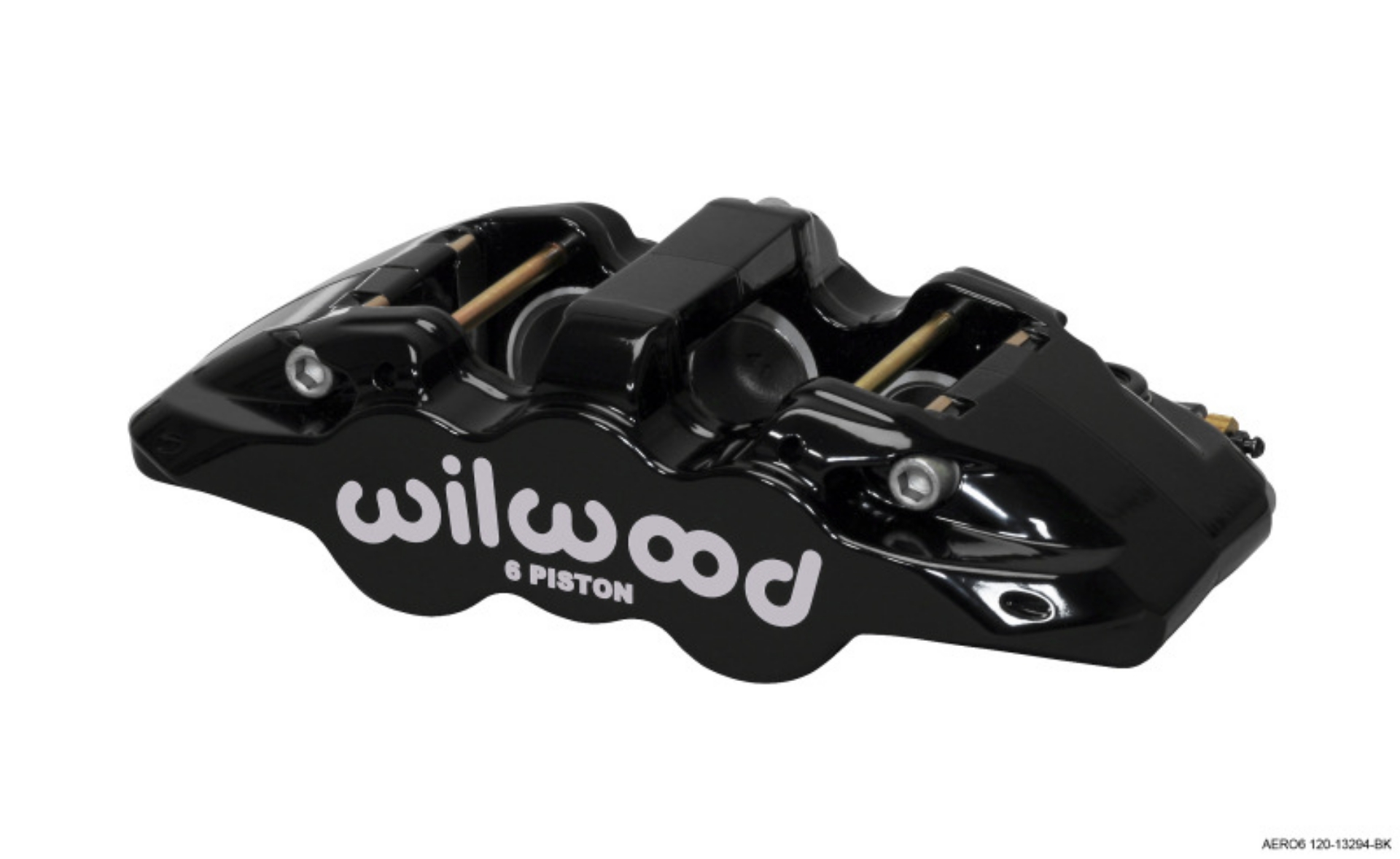 Picture of Wilwood Caliper-Aero6-L-H - Black 1-75-1-38-1-38in Pistons 1-25in Disc