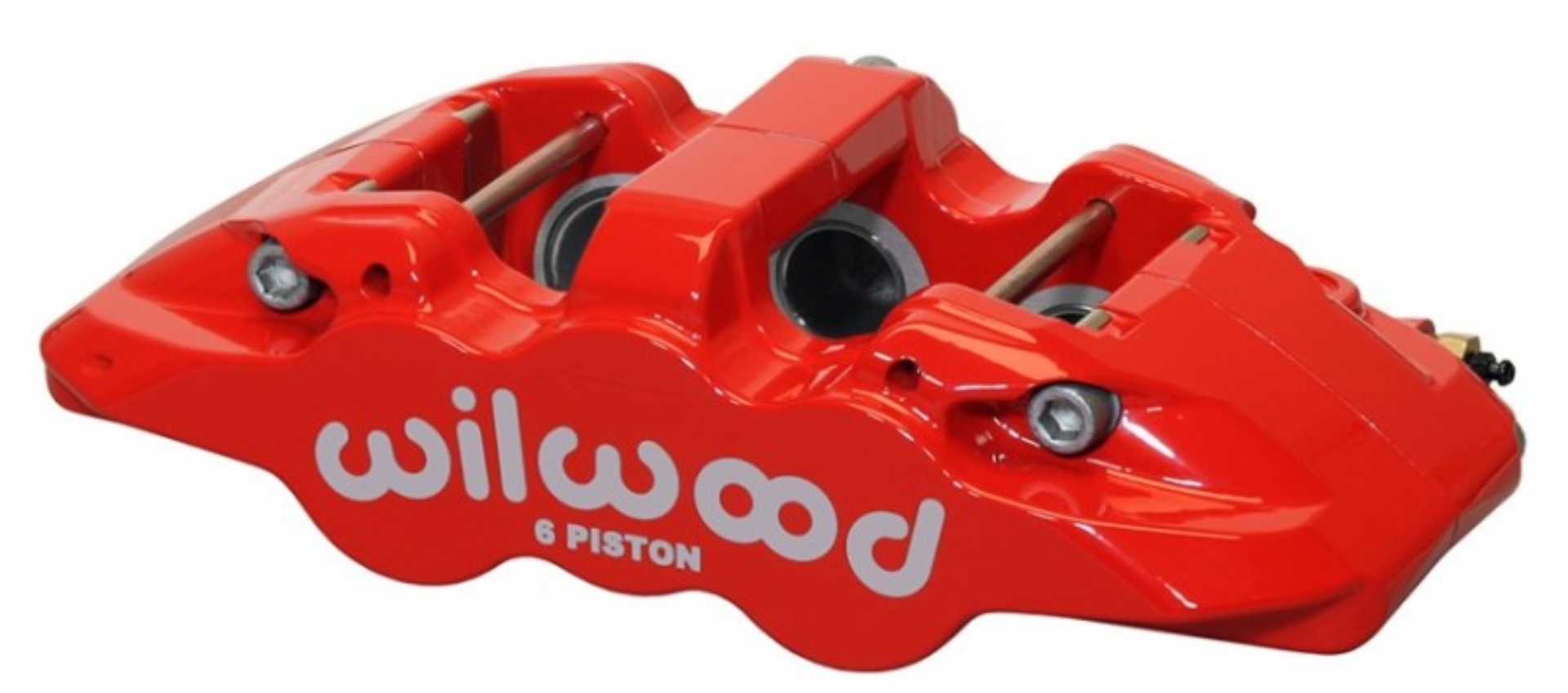 Picture of Wilwood Caliper-Aero6-R-H - Red 1-75-1-38-1-38in Pistons 1-25in Disc