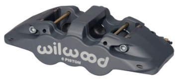 Picture of Wilwood Caliper-Aero6-L-H - Black Anodize -80 Thk Pad 1-62-1-12-1-12in Pistons 1-25in Disc