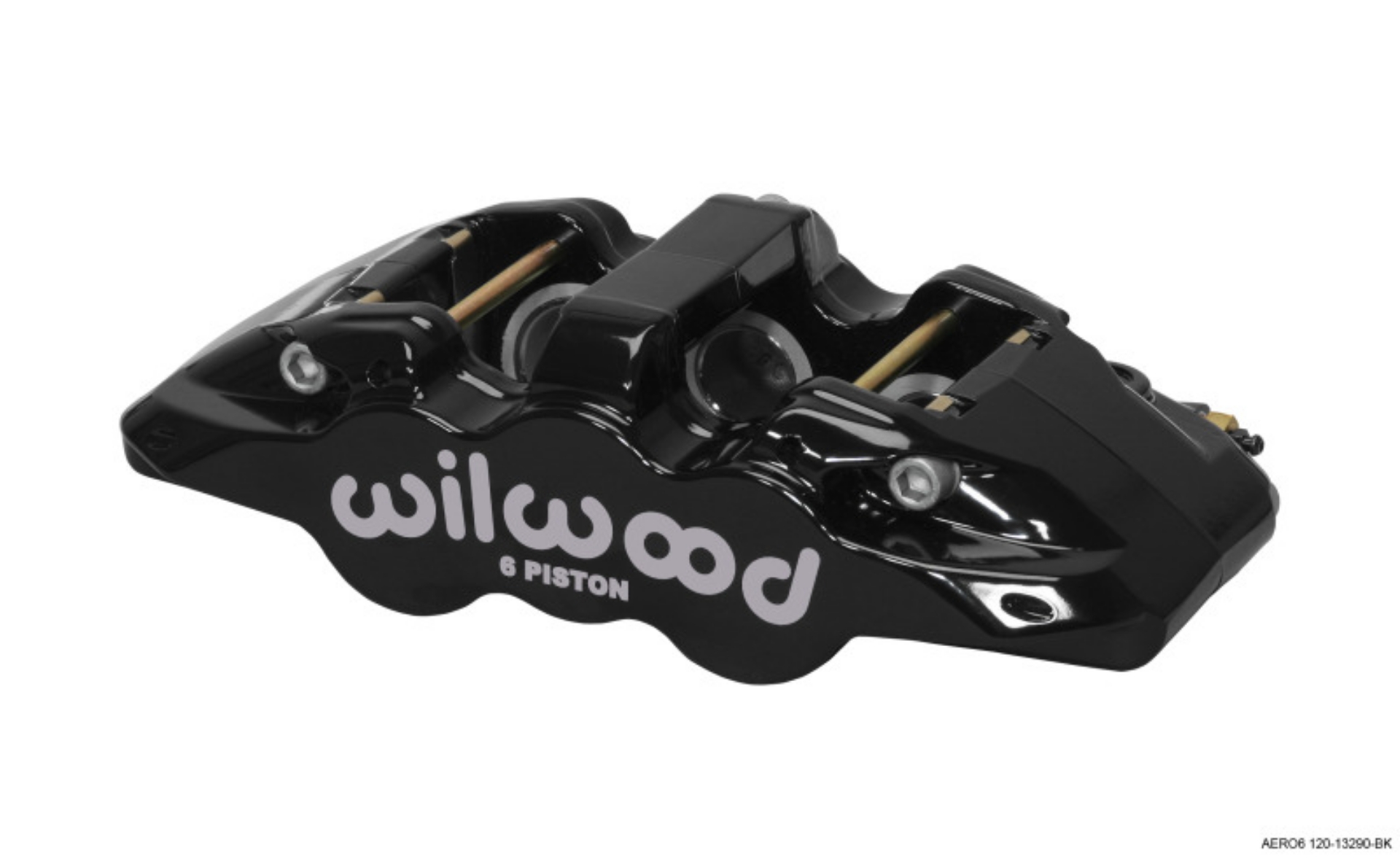 Picture of Wilwood Caliper-Aero6-L-H - Black 1-62-1-12-1-12in Pistons 1-25in Disc