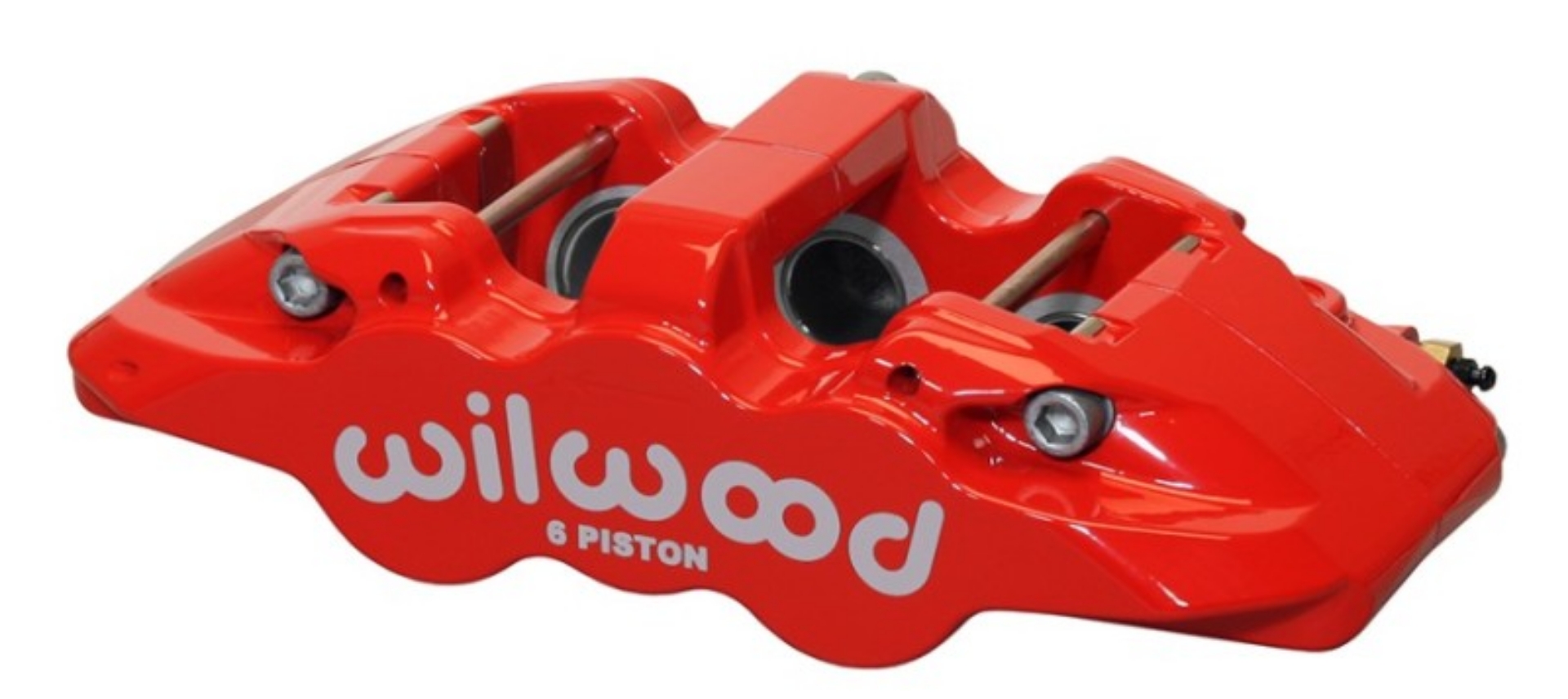 Picture of Wilwood Caliper-Aero6-R-H - Red 1-62-1-12-1-12in Pistons 1-25in Disc