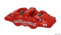 Picture of Wilwood Caliper-Aero4-L-H - Red 1-88-1-62in Pistons 1-25in Disc