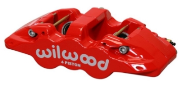 Picture of Wilwood Caliper-Aero4-R-H - Red 1-88-1-62in Pistons 1-25in Disc