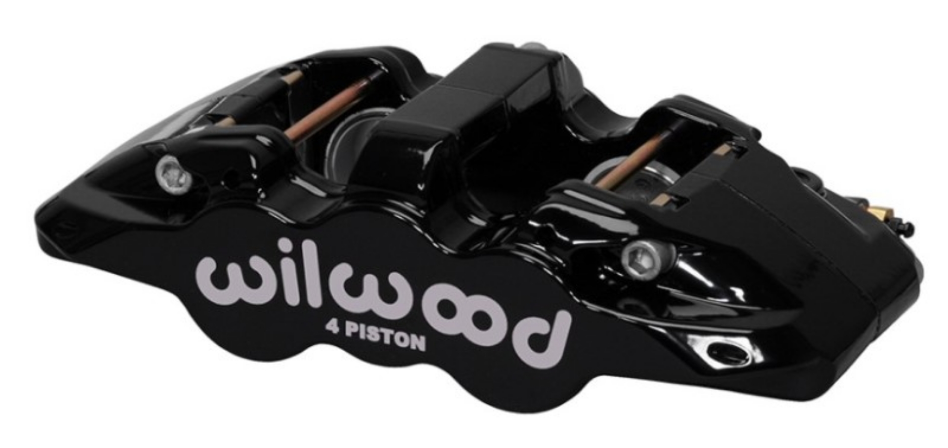 Picture of Wilwood Caliper-Aero4-R-H - Black 1-88-1-62in Pistons 1-25in Disc