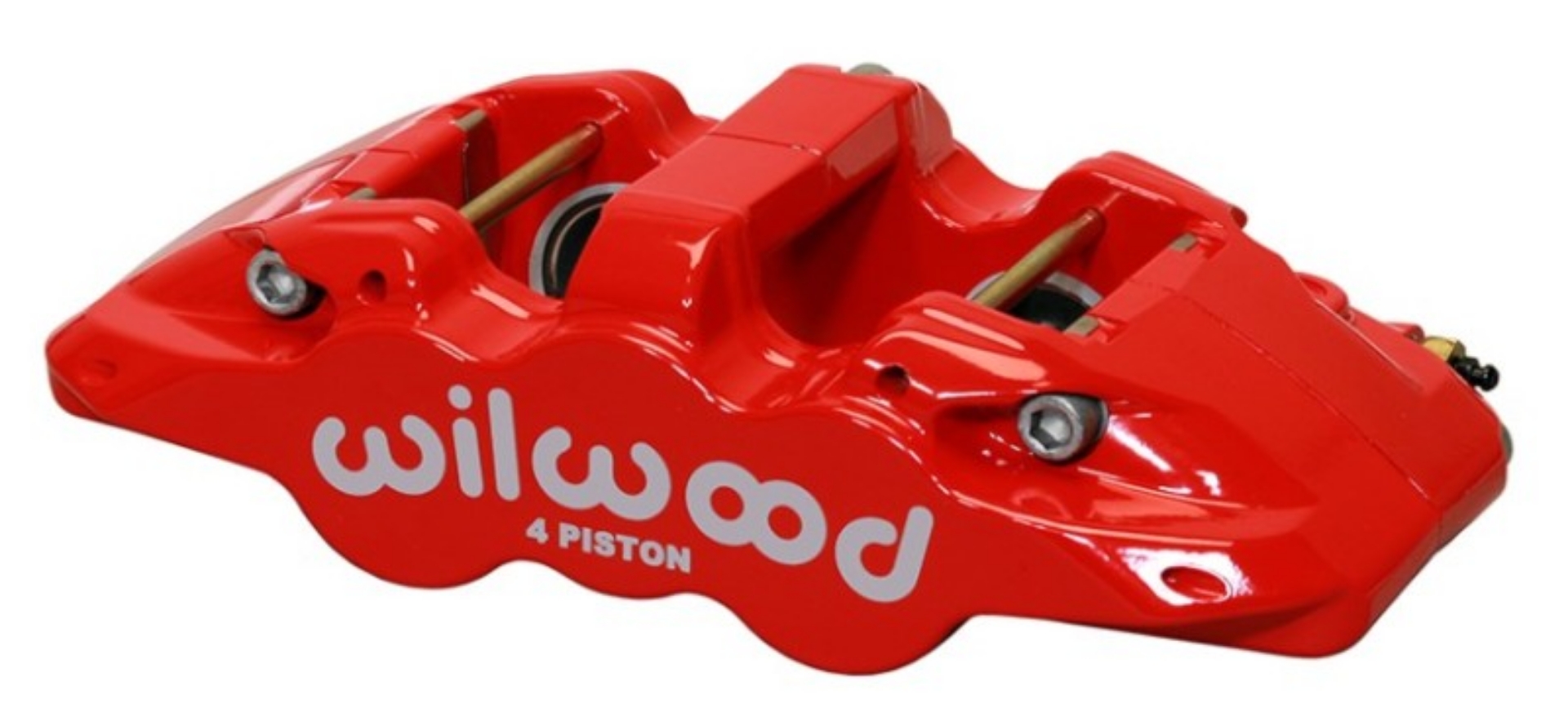 Picture of Wilwood Caliper-Aero4-R-H - Red 1-62-1-38in Pistons 1-25in Disc