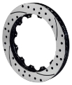 Picture of Wilwood Rotor-SV-SRP 72 Iron-LH-Drill-BLK 14-25 x 1-25 - 12 on 9-19in