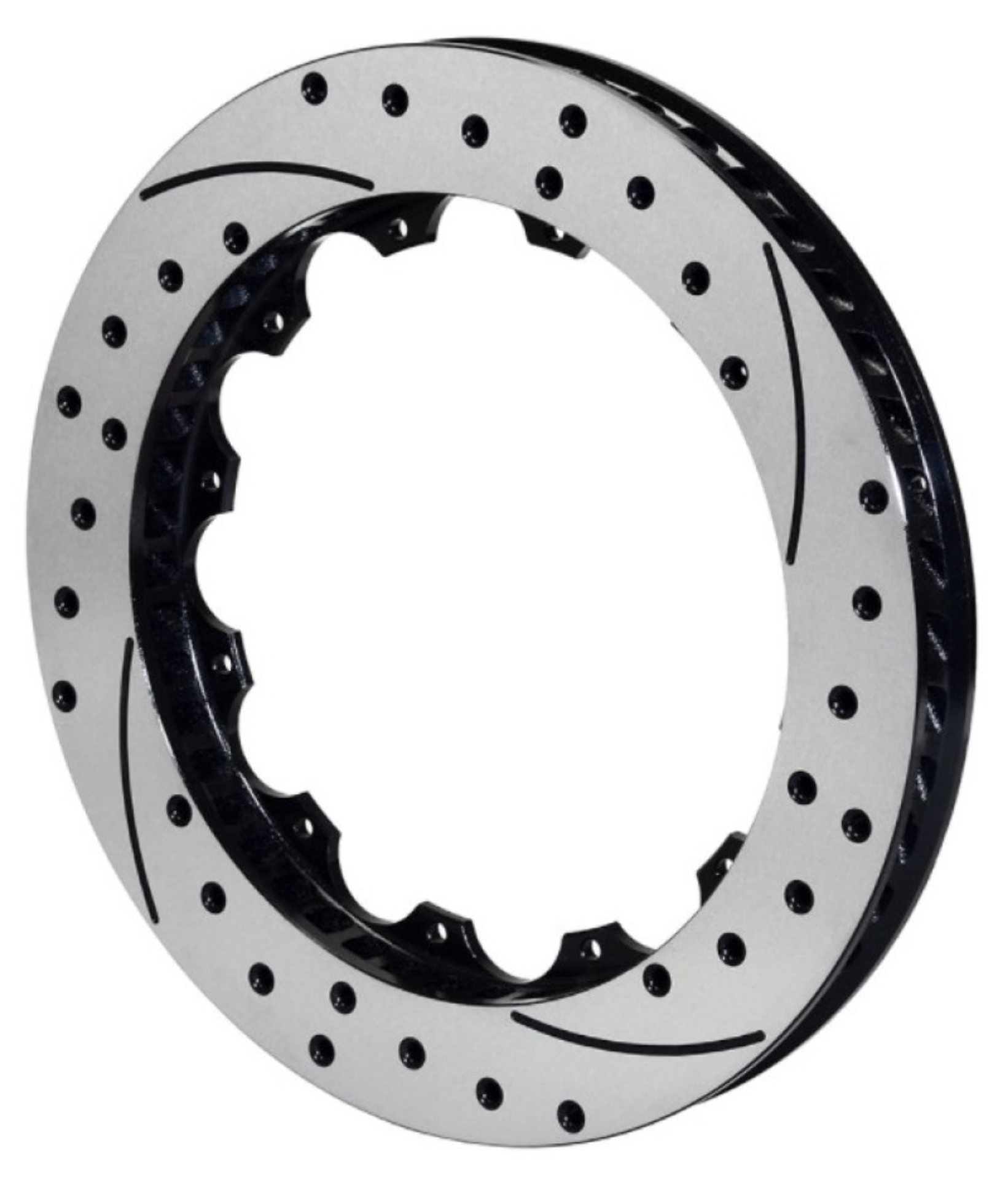 Picture of Wilwood Rotor-SV-SRP 72 Iron-RH-Drill-BLK 14-25 x 1-25 - 12 on 9-19in