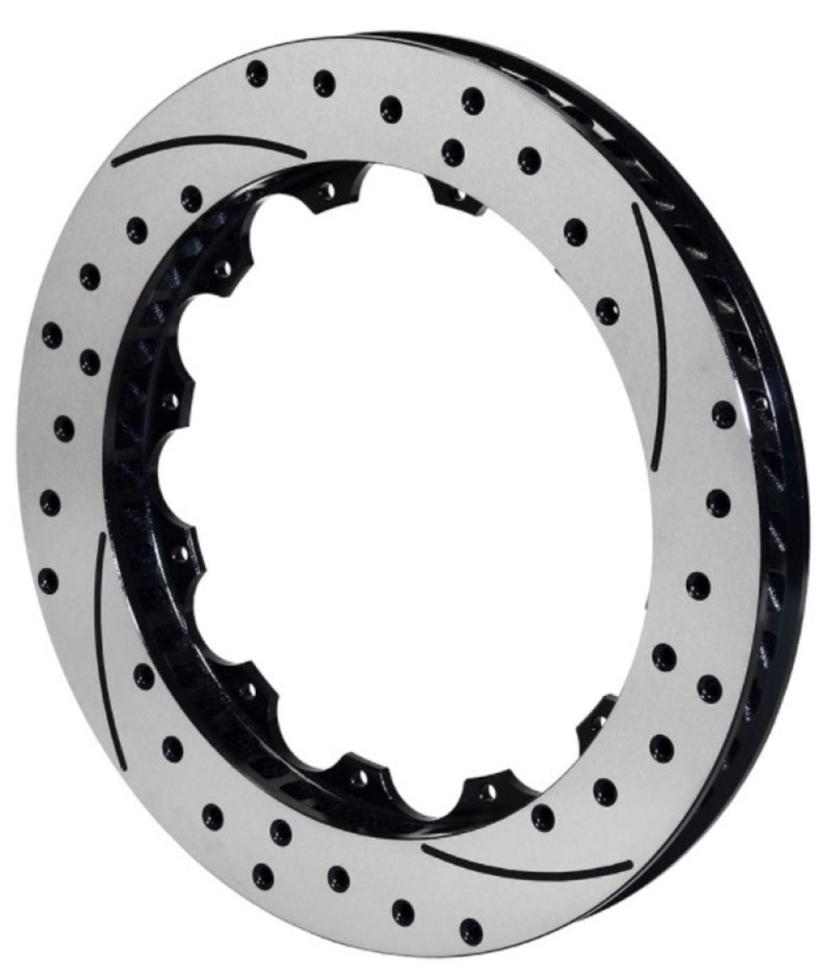 Picture of Wilwood Rotor-SV-SRP 72 Iron-LH-BLK-Drill 14-00 x 1-10 - 12 on 8-75in