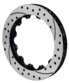 Picture of Wilwood Rotor-SV-SRP 72 Iron-LH-BLK-Drill 14-00 x 1-25 - 12 on 8-75in