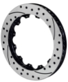 Picture of Wilwood Rotor-SV-SRP72 Iron-RH-Drill-BLK 14-00 x 1-25 - 12 on 8-25in