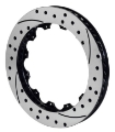 Picture of Wilwood Rotor-SV-SRP 72 Iron-LH-Drill-BLK 14-25 x 1-25 - 12 on 8-75in
