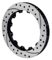 Picture of Wilwood Rotor-SV-SRP 72 Iron-RH-Drill-BLK 14-25 x 1-25 - 12 on 8-75in