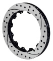 Picture of Wilwood Rotor-SV-SRP 72 Iron-LH-Drill-BLK 14-25 x 1-10 - 12 on 8-75in